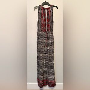 Angie Black and Red Backless Jumpsuit One Piece